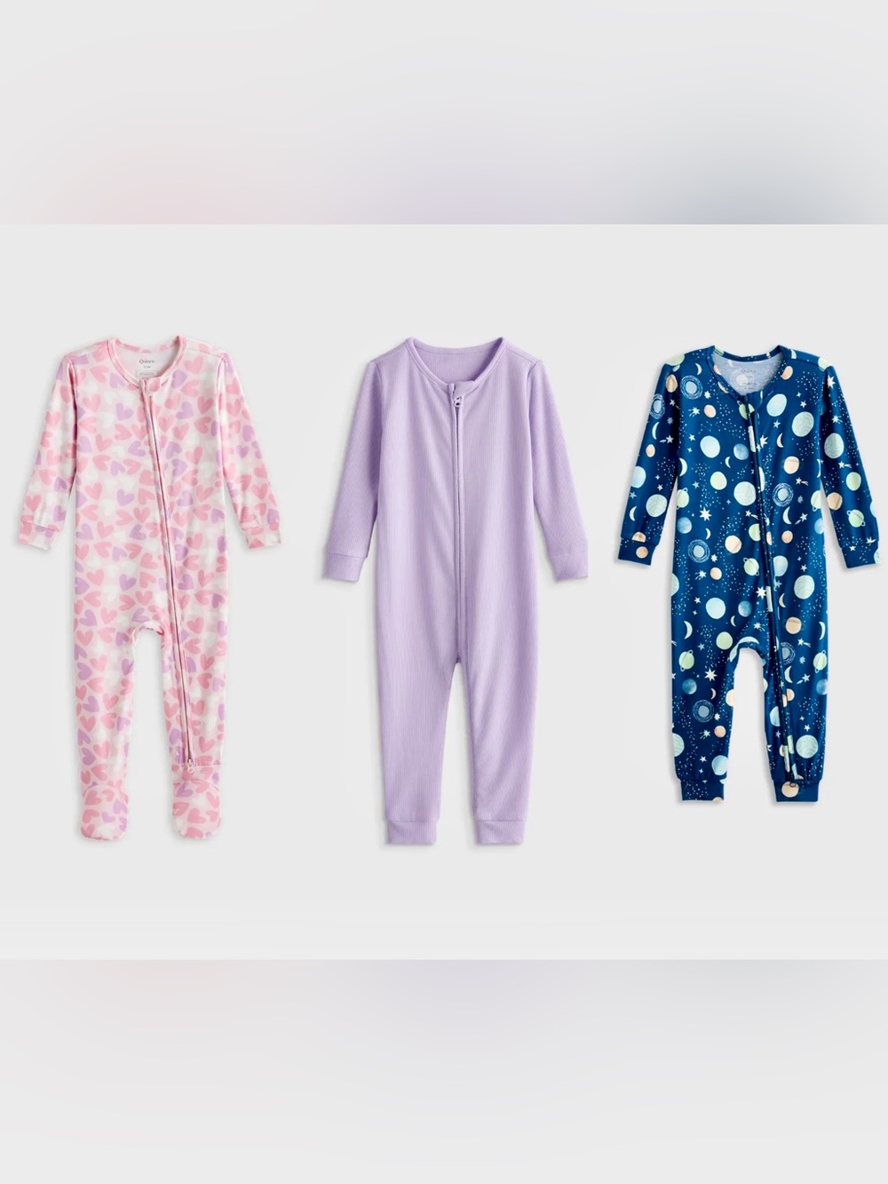 Quince Bamboo sleeper pyjamas - 3-pack bundle (size 0-3 months)